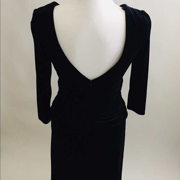 Tadashi long Black Dress Size XS - Picture 4 of 5